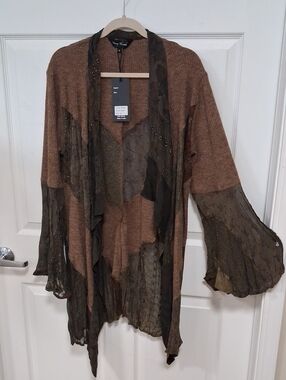 Young Threads Open Front Sweater Cardigan NWT